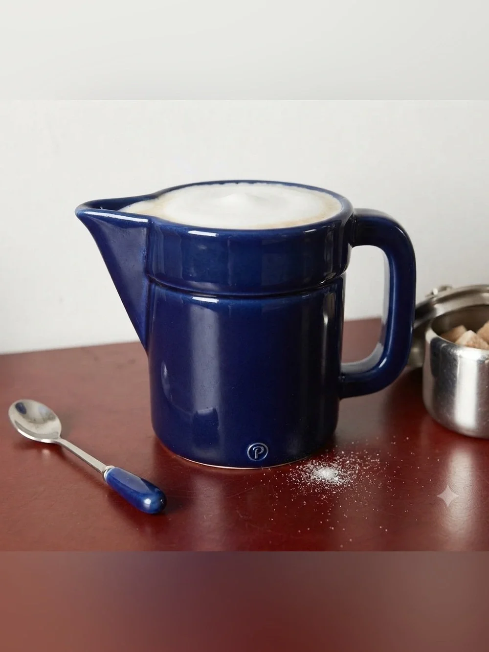 Pfaltzgraff Cobalt Blue Creamer Sugar Bowl 4”